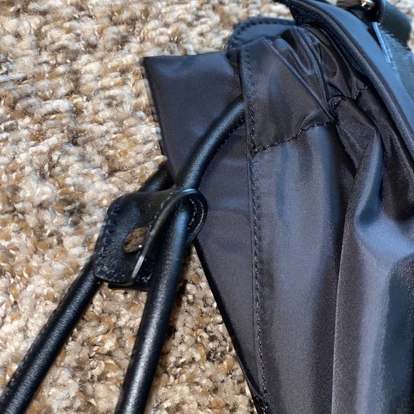 SOLD- Burberry Tote Bag with Leather Trim - Picture 4 of 9